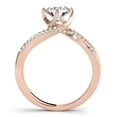 thumbnail image 2 of Aonejewelry 0.65 Ct. Halo Wedding Engagement Diamond Ring In 14k Solid Rose Gold, 2 of 3