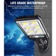 thumbnail image 5 of Ounissouiy Luz alimentada por energía Solar, impermeable, para exteriores, patio trasero, calle, parque, jardín, pasarela, parque, lámpara de césped, Iluminación y accesorios 72COB Ounissouiy HA071355-02, 5 of 6