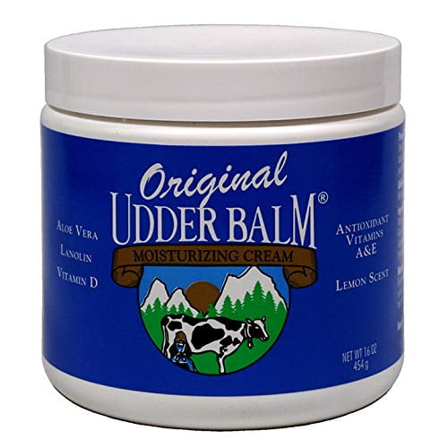 Original Udder Balm Moisturizing Cream 16oz Jar. It's a long way from