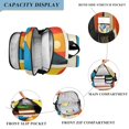 thumbnail image 3 of FORMRS Unisex School Backpack 17" Student Travel Bag with Laptop Compartment, Modern Cocktails, 3 of 7
