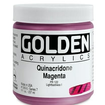 Golden Heavy Body Artist Acrylics - Quinacridone Magenta, 8 oz Jar
