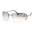 thumbnail image 2 of Classy Rimless Oval Metal Rim Luxury Gentlemanly Sunglasses Silver - Clear, 2 of 4
