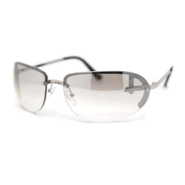 Classy Rimless Oval Metal Rim Luxury Gentlemanly Sunglasses  display picture 1