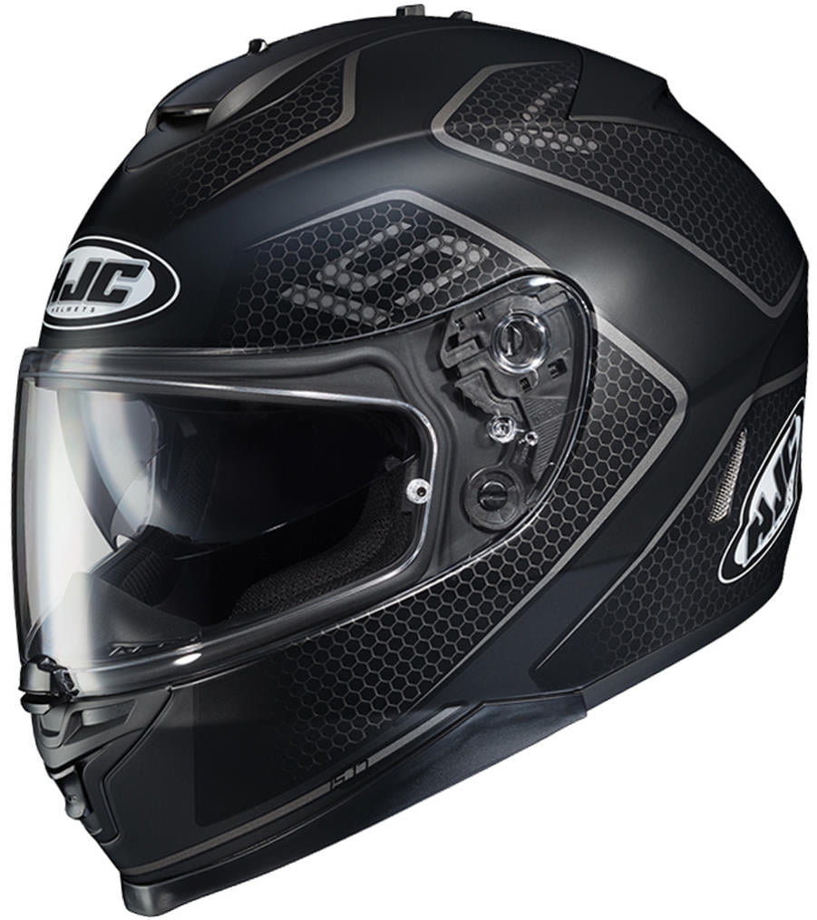 HJC IS-17 Loktar Black Full Face Motorcycle Helmet M L  Free Pinlock RRP £180 