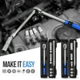 thumbnail image 2 of Amdohai 7 Pieces 3/8 Inch 10-60N.m Drive Click Torque Wrench Set Ultra-Thin Spark Plugs Sleeve Removal Tool Dual-Direction Adjustable Spanner with Storage Case, 2 of 8