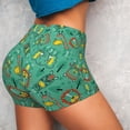 thumbnail image 3 of Picia Funny Animals in Jungle Printed Workout Shorts for Women Seamless Scrunch Butt Lifting High Waisted Yoga Gym Booty Running Moisture-wicking Short Pants-Small, 3 of 9