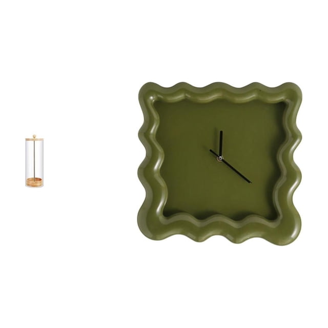 Soporte para pajitas,Dispensador de pajitas de acrílico para mostrador,Organizador de pajitas para beber,contenedor de pajitas para beber,Reloj de pared,Reloj de pared decorativo para baño o