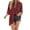 Red, variant on HongQid Women's Button Down Shirts Plaid Shacket Long Sleeve Collared Long Buffalo Blouses Tops