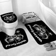 thumbnail image 3 of Juego de cortinas de ducha de Halloween, juego de decoraciones de baño de Halloween de 71 x 71 pulgadas, cortina de ducha con tapete, tapa de inodoro, tapete de baño, decoración de baño de Halloween c, 3 of 5