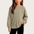 thumbnail image 2 of GigrtiJin 4T-15T Kids Fleece Lined Sweatshirts Cotton Long Sleeve Crew Neck Sweatshirts Workout Joggers Sweatshirts, 2 of 6