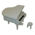thumbnail image 1 of Gorgeous Small White Wooden Piano Musical Jewlery Box W. Stool - Imagine, 1 of 2