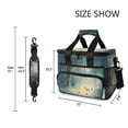 thumbnail image 3 of FORMRS Insulated Cooler Bag 24 Cans Capacity Soft Leakproof Lunch Box with Side Pockets, Night Forest Scene, 3 of 7