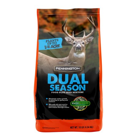 Pennington Dual Season Food Plot Seed Mix, 10 Lbs (Best Deer Plot Seed Mix)