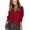 C14/Wine, variant on XIYON Sweaters for Women Lace V Neck Sweater Elegant Long Sleeve Solid Color Pullover Tops Fall Fashion Outfits