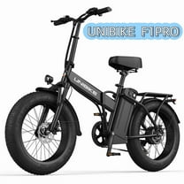 UNIBIKE 748W (Peak) Electric Bike For Adults,48V 15Ah Removable Battery,25MPH Max Speed,Shimano 7-Speed,20"x4" All-Terrain Fat Tires