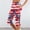 D_ Red, variant on Womens Elastic Waist Splatter Flag Printed Split Hem Capri Pants, Retro Pattern for Independence Day Style Slacks Red XXL