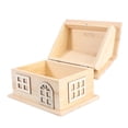 thumbnail image 3 of IFANLANDOR Outdoor Storage Box Beige Wood 1Pack Organization Holder for Home Decor, 3 of 5