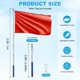 thumbnail image 3 of Uxcell 1-Pack Mástiles de Bandera Telescópicos de Mano, 3.3ft/1m Mástil de Bandera Portátil Extensible de Acero Inoxidable [Azul], 3 of 7