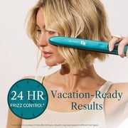 Bio Ionic Teal Tides 10X Styling Iron, 1 Inch Flat Iron with Sonic Vibrating Plates, Limited Edition
