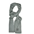 thumbnail image 3 of C.C Unisex Winter Thick Ribbed Knit Stretchy Plain Extra Long Scarf Wrap, Light Melange Gray, 3 of 4
