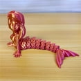 thumbnail image 3 of Plastic 3D Printed Mermaid Figurine Multi-jointed Movable Animal Simulation Model 6 Colors Mermaid Desktop Ornaments Home Decor, 3 of 7