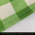 thumbnail image 4 of Green Buffalo Check Placemats - Cotton Buffalo Plaid Placemats Set of 4 - St Patricks Day Placemats - Washable Green Checkered PlaceMats for Dining Table, 4 of 7