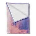thumbnail image 2 of Fantasy Soft Flannel Fleece Throw Blanket, Trippy Person in Wind Blowing Hair on the Water Serene Artwork, Cozy Plush for Indoor and Outdoor Use, 50" x 60", Pink and Blue, by Ambesonne, 2 of 5