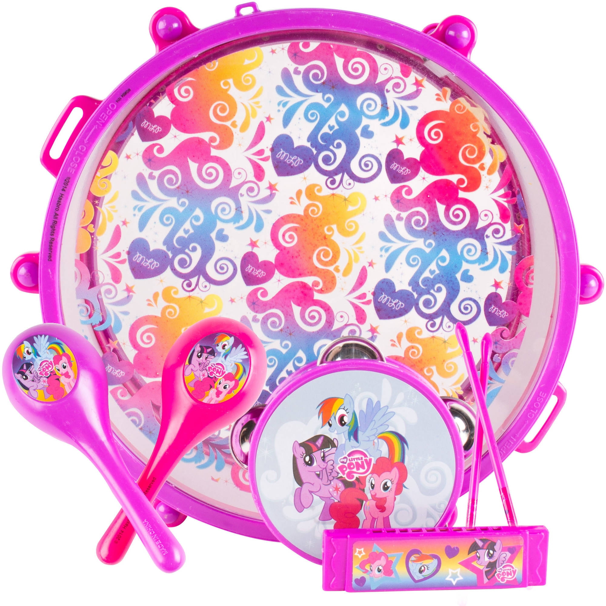 my little pony drum set