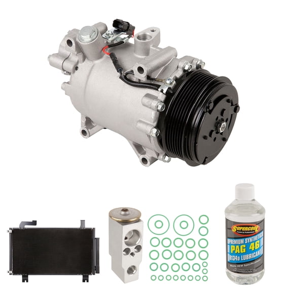 For Acura TSX 2009-2014 A/C Kit w/ AC Compressor Condenser & Drier - BuyAutoParts