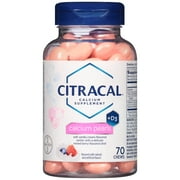 Citracal Calcium Pearls, Calcium and Vitamin D3 Supplement to Support Bone Health*, 70 Chewable