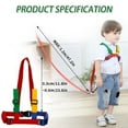 thumbnail image 5 of 2 in 1 Toddler Safety Harness,Walking Learning Helper,Child Walking Harness with Adjustable Buckle,Anti Lost Leash with Safely Lock for 1-5 Years Kids, 5 of 7
