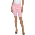 thumbnail image 5 of HDE Pull On Bermuda Shorts For Women Mid Rise 10" Inseam Shorts with Pockets Pink XL, 5 of 6