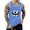 A-Blue1133, variant on XIAOCHA Cartoon Print Tank Top For Men Sleeveless Crew Neck Workout Casual Muscle Shirt