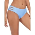 thumbnail image 4 of Ocean Blues Women's Strappy Bikini Swim Bottom Full Coverage Swimwear Bathing Suits, 4 of 6