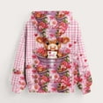 thumbnail image 5 of Sudadera con capucha para niños, camiseta de manga larga con estampado de cuello redondo para niños y niñas mayores, sudadera con capucha, top de poliéster para niña, 5 of 5