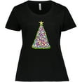 thumbnail image 3 of Inktastic Christmas Tree of Lights Women's Plus Size T-Shirt, 3 of 5