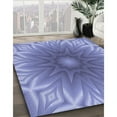thumbnail image 3 of Ahgly Company Machine Washable Indoor Rectangle Transitional Slate Blue Area Rugs, 6' x 9', 3 of 7