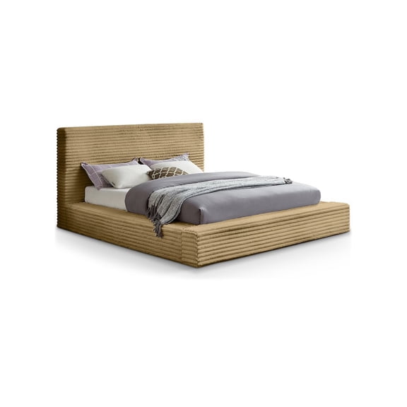 Meridian Furniture Dexter Camel Corduroy Queen Bed