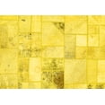 thumbnail image 1 of Ahgly Company Indoor Rectangle Patchwork Yellow Transitional Area Rugs, 3' x 5', 1 of 4