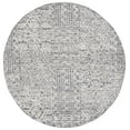 thumbnail image 2 of SAFAVIEH Abstract Cainneach Striped Wool Area Rug, Black/Ivory, 6' x 6' Round, 2 of 11