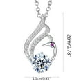 thumbnail image 3 of PVCS Collier Pendentif Cygne Collier Femme Cygne Amour Pur, 3 of 8