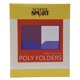 thumbnail image 1 of School Smart Carpeta de polietileno pesada de dos bolsillos, color azul, paquete de 25, 1 of 5