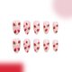 thumbnail image 2 of Fiudx Uñas de San Valentín, Puntas Acrílicas En Diseño de Corazón, Adhesivos Jelly Glue, Elegantes Uñas Postizas, Bodas, Fechas y Festivales, para Principiantes y Profesionales, Reutilizables (24 Uni, 2 of 6