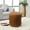 beige, variant on BBH Homes Handmade Beige Leather Round Pouf Ottoman BBBACPF0008 Indoor Decor