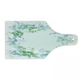 thumbnail image 1 of Mint Cutting Board, Floral Spring Wreath in Watercolor Paintbrush Effects Image, Decorative Tempered Glass Cutting and Serving Board, Wine Bottle Shape, Seafoam Violet, by Ambesonne, 1 of 1