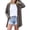 Gray, variant on Women's Lightweight Hooded Cardigan Open Front Long Sleeve Duster Sweater Casual Loose Fit Cover-up