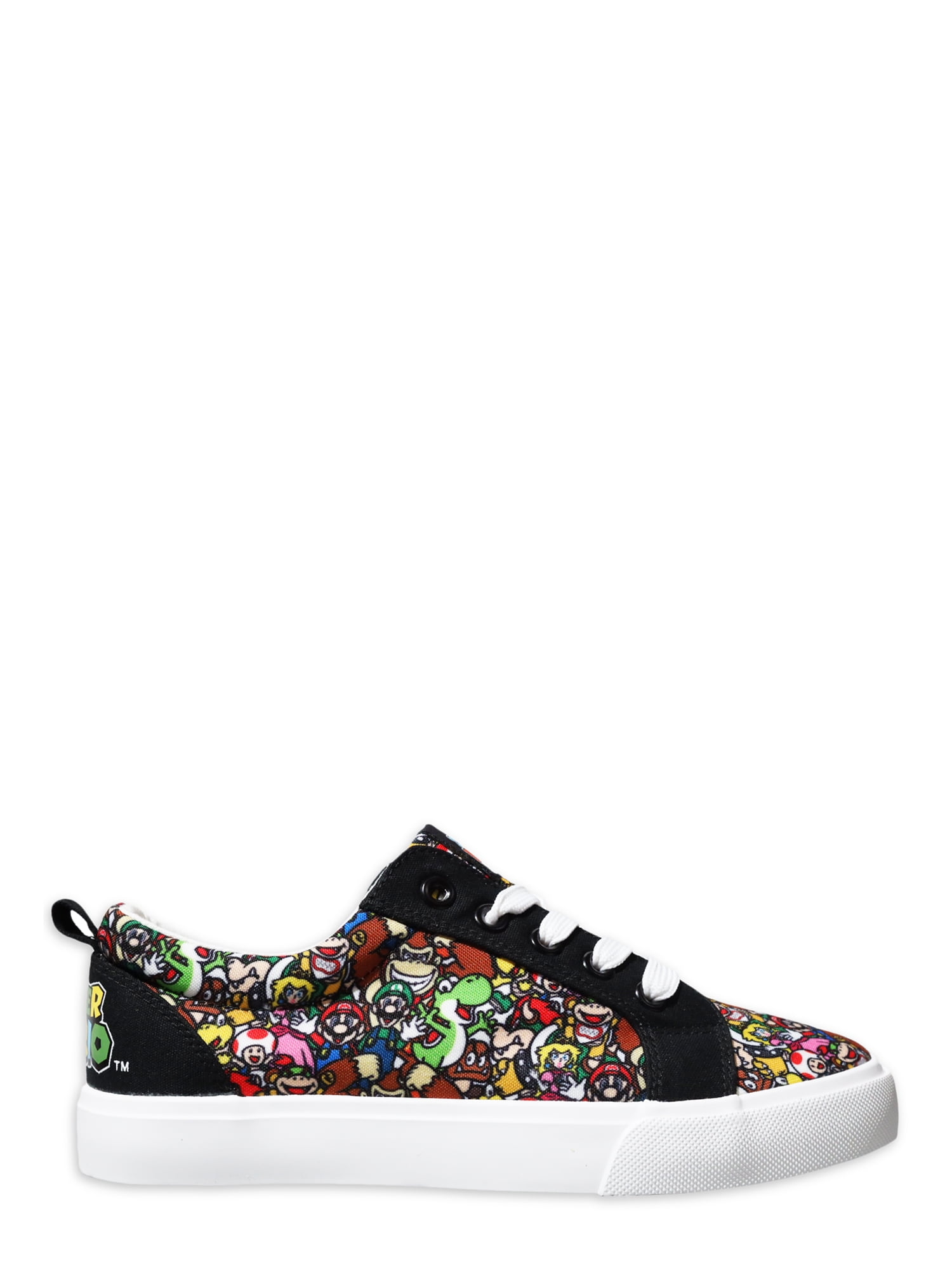 Nintendo Super Mario Bros Little Big Boys Lace Up Low Top Shoes