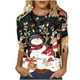 thumbnail image 2 of Puntoco - Camiseta holgada con estampado de moda para mujer, blusa de manga 3/4 de longitud media, cuello redondo, tops casuales Puntoco Puntoco-2955, 2 of 4