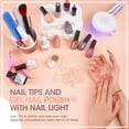 thumbnail image 4 of Gellen Gel Nail Polish Kit, 8 Nudes Pink Grey Colors Gel Polish Set With 36W UV Light Nail Dryer, 504Pcs Coffin Fake Nails Tips Glue Gel Nail Prep Kit, Gel Top and Base Coat, Manicure Tools, 4 of 7