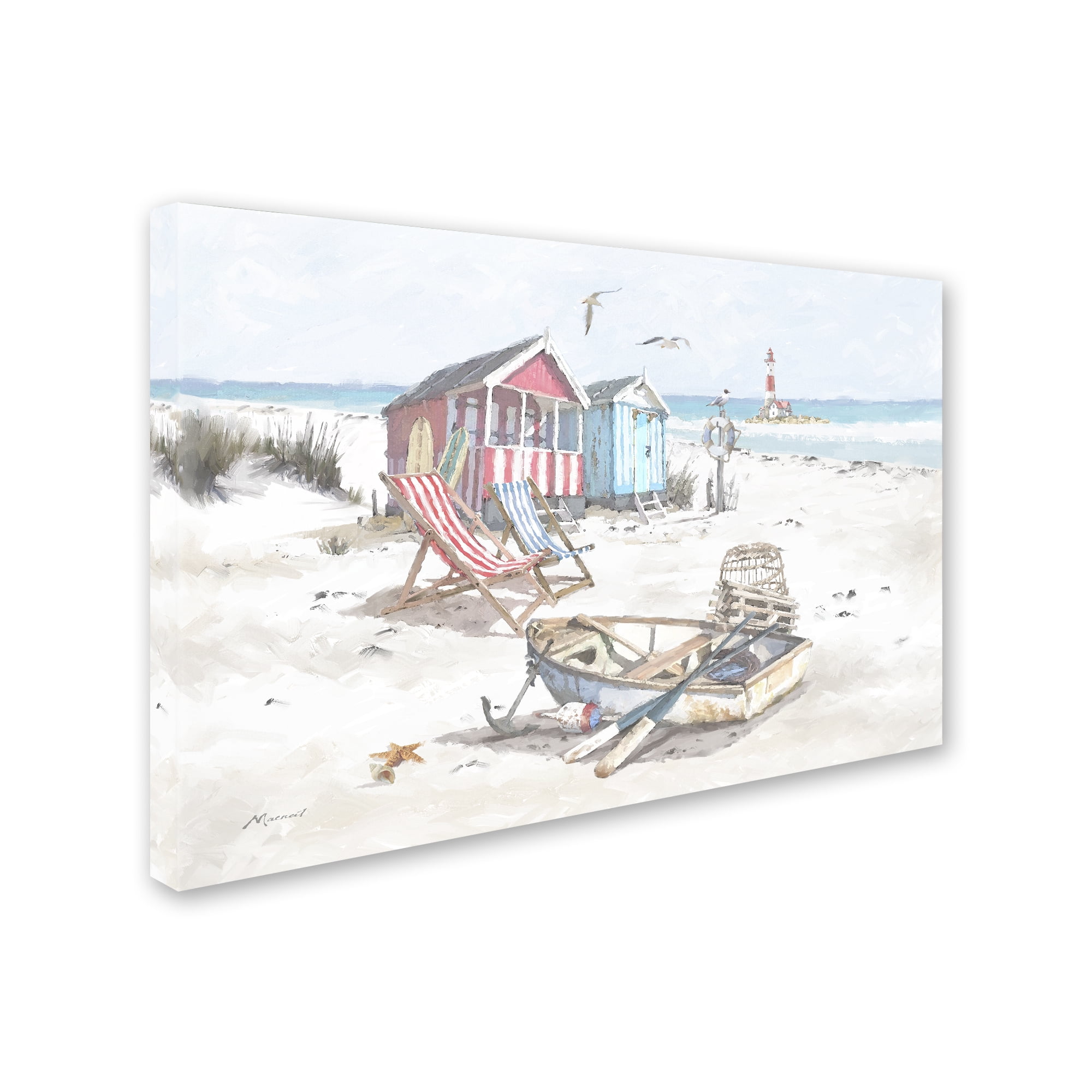 Trademark Fine Art 'Beach' Canvas Art by The Macneil Studio